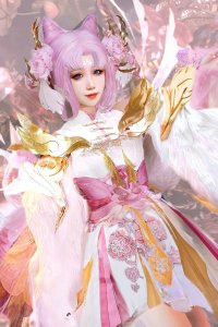 王者荣耀嫦娥拒霜思Cosplay眠妃珞馨